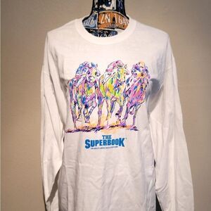 THE SPORTSBOOK HORSE RACING T SHIRT LARGE. B9
